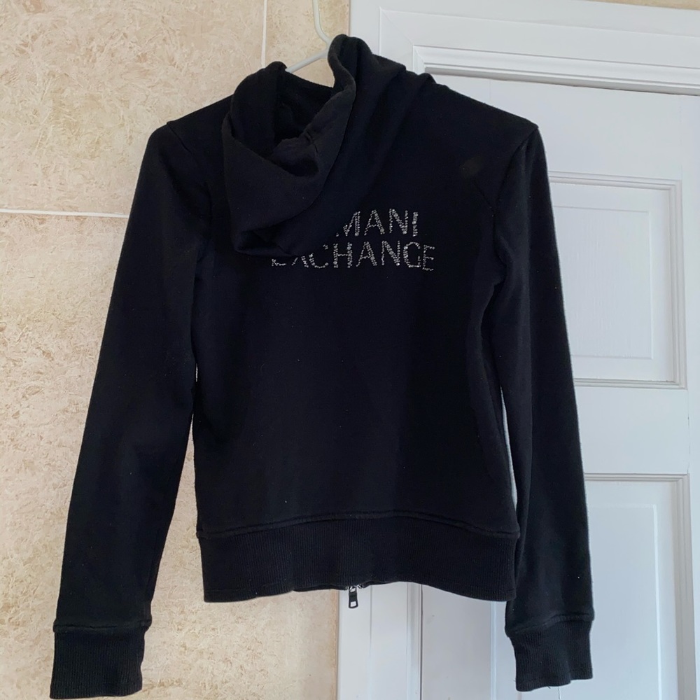 Armani Exchange studded zip up sweater🌸 💧
